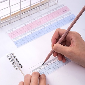 Regla Transparente Deli de 18 cm, Regla de Plástico para Estudiantes, Herramienta de Medición para Dibujo y Matemáticas - Product Image 4