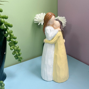 Figura de Resina de la Serie Madre e Hijos, Acabado Mate, Adorno Decorativo para Interiores - Product Image 5