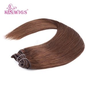 Wholesale 100% Chinese Remy Human <b>Clip</b> Hair Extension Cuticle Aligned Double Drawn Soft No Shedding Dark Color Natural Straight. - Product Image 4