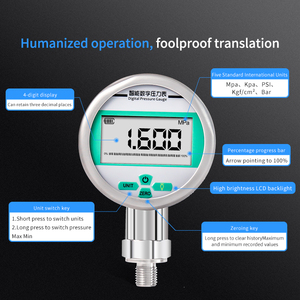 Manômetro Digital de Pressão de Ar e Água, Faixa de 1Mbar-10Mbar-25Mbar-60Mbar para Óleo, Gás, Vácuo Médico, Manômetro de Pressão de 10Mbar - Product Image 4