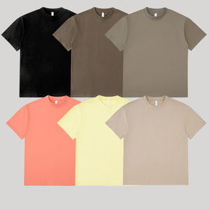 Custom <strong>High</strong> <strong>Quality</strong> Heavy 300Gsm O-Neck Casual Short Sleeve 100% Cotton Crew Neck T-<strong>shirt</strong> for Men Oversized Blank T-<strong>shirt</strong> - Product Image 4