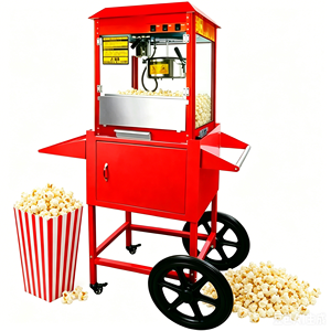 Máquina Portátil para Hacer Palomitas <span class=keywords><strong>de</strong></span> Maíz con Ruedas, Carrito Comercial para Palomitas <span class=keywords><strong>de</strong></span> Maíz para Mercado <span class=keywords><strong>de</strong></span> Pulgas, Feria, Puesto Temporal al Aire Libre - Product Image 1