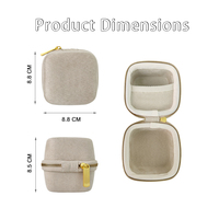 Boîte à bijoux de luxe personnalisable avec logo, étui de voyage pour bracelet en EVA avec fermeture éclair, organiseur de cadeaux, boîte à fermeture éclair en EVA