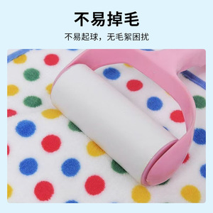 ผ้าเช็ดจานลายจุด 25x25 ซม. ผ้าขนแกะปะการัง ทนน้ำมัน แผ่นขัดอเนกประสงค์ ใช้ทั่วไป - Product Image 5