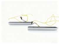 Feux de conduite en ligne à LED de taille moyenne avec clignotants blancs et jaunes, accessoires de voiture, amélioration pour PRADO 2024 LC76