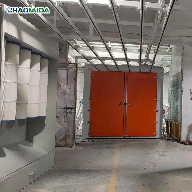 Chaomaida Manual Stainless steel /PP/galvanized material powder coating booths
