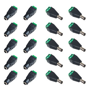 5.5*2.1 MÉT Hàn màu xanh lá cây LED ánh sáng CCTV máy ảnh vít khối thiết bị đầu cuối cắm <span class=keywords><strong>Jack</strong></span> Nam <span class=keywords><strong>DC</strong></span> <span class=keywords><strong>Power</strong></span> Adapter kết nối - Product Image 1