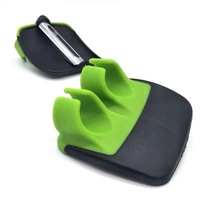 Outils Gadgets de cuisine en plastique, acier inoxydable, Double poignée de palmier, légumes éplucheur de pommes de terre
