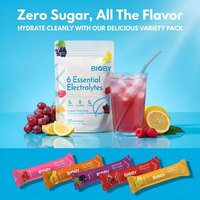 Poudre de boisson électrolytique essentielle Bioby 6, sans sucre, marque privée OEM, pack varié de 20 sachets pour l'hydratation sportive