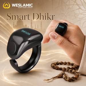 Anillo de Oración Digital Smart Tasbih 2.0 ITasbih Salam WESLAMIC APP, Contador de Zikr Musulmán, Anillo <span class=keywords><strong>Tasbeeh</strong></span> Digital, 3 Anillos - Product Image 4