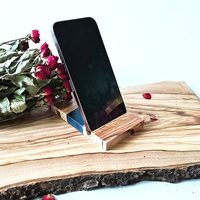 Support de charge en résine de bois d'olivier, support de téléphone portable en forme de flotteur, logo personnalisé
