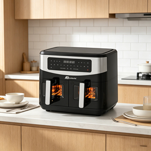 Anbolife Offres de Gros Exceptionnelles Friteuse à Air 10L Technologie de Circulation d'Air Haute Vitesse Cuisson de Deux Plats Simultanée Facile à Nettoyer - Product Image 6