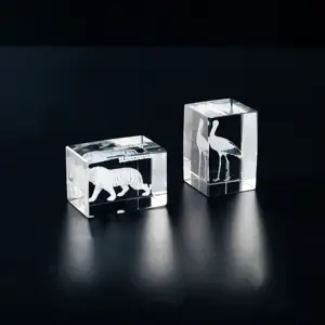 Blocco di cristallo vuoto K9 speciale per incisione laser 3D fabbrica diretta di più dimensioni