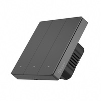 Interrupteur Mural Connecté SONOFF M5 SwitchMan Type 86 1/2/3 Gang Bouton Poussoir Compatible Ewelink App Matter WiFi pour Maison Intelligente (UE/Royaume-Uni)