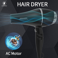 Sèche-cheveux professionnel électrique pour salon, logo personnalisé, moteur AC 2400W, ionique, 3 réglages de chaleur, diffuseur pour usage domestique, hôtelier et professionnel
