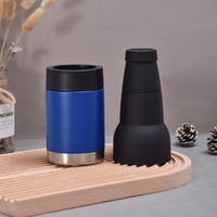 Refroidisseur de canettes en acier inoxydable à double paroi isolé sous vide de 12 oz sans BPA pour la maison, la bière et la voiture