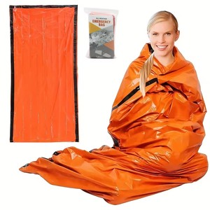 Saco de Dormir Portátil Reutilizable para Emergencias, Supervivencia y Camping, Manta Aislante Impermeable y Gruesa para Salvar Vidas, Cálida - Product Image 1