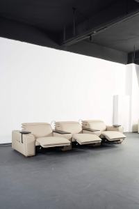 Conjunto de Sofás Reclinables para Cine, Sofá Seccional para TV con Estructura Metálica y Tela Suave - Product Image 6