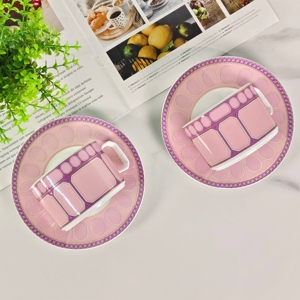 European Luxury Modern Minimalist Pink Bone China Eco-friendly Business Gifts Afternoon Tea Coffee <b>Cup</b> <b>Set</b> - Product Image 6