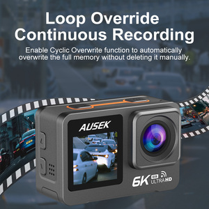 Подводная экшн-камера 6K 30FPS, водонепроницаемость до 30 м, Wi-Fi, двойной экран, для походов, велоспорта, активного отдыха и приключений - Product Image 6