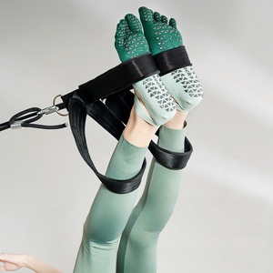 Nouveau <span class=keywords><strong>dégradé</strong></span> sangle Yoga chaussettes anti-dérapant professionnel femmes cinq doigts chaussettes Pilates automne/hiver fendu doigt chaussettes de sport - Product Image 4
