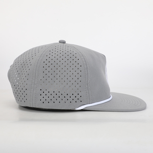 Casquette de baseball <span class=keywords><strong>Snapback</strong></span> personnalisable avec motif de camouflage de logo de broderie originale pour la pêche de performance avec corde - Product Image 3