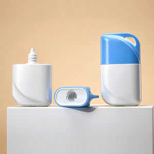 Mini flacon compact carré vide de 30 ml et 50 ml en plastique pour fond de teint et crème solaire avec sangle de suspension - Product Image 5