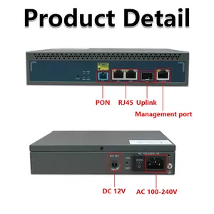 GPON OLT 1PON 128 <span class=keywords><strong>ONU</strong></span> 10G Uplink C+ GBIC SFP 12V DC Power MINI GPON OLT 1 Port Compatible avec HW ZTE <span class=keywords><strong>ONU</strong></span> Livraison gratuite - Product Image 5