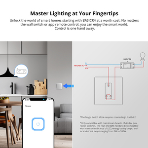 <span class=keywords><strong>Interruptor</strong></span> Inteligente WiFi <span class=keywords><strong>Sonoff</strong></span> Basic R4, Control Remoto, Control por Aplicación EWeLink, Compatible con Alexa y Google Home - Product Image 2