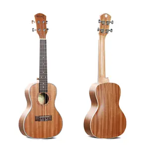 Deviser 24 inch ukulele guitar full sapele hot sale natural wood cheap price factory wholesale