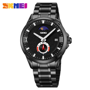Reloj de Cuarzo de Lujo con Logotipo Personalizado OEM para Hombres de Negocios, Correa de Acero Inoxidable Duradera, Diseño Único, Resistente al Agua 3ATM, Aleación de Moda de 18 mm - Product Image 6