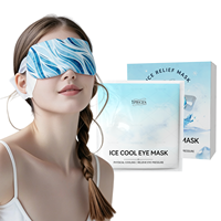 Masque pour les yeux en hydrogel auto-refroidissant pour le soin des yeux, soulagement de la sécheresse et des poches sous les yeux