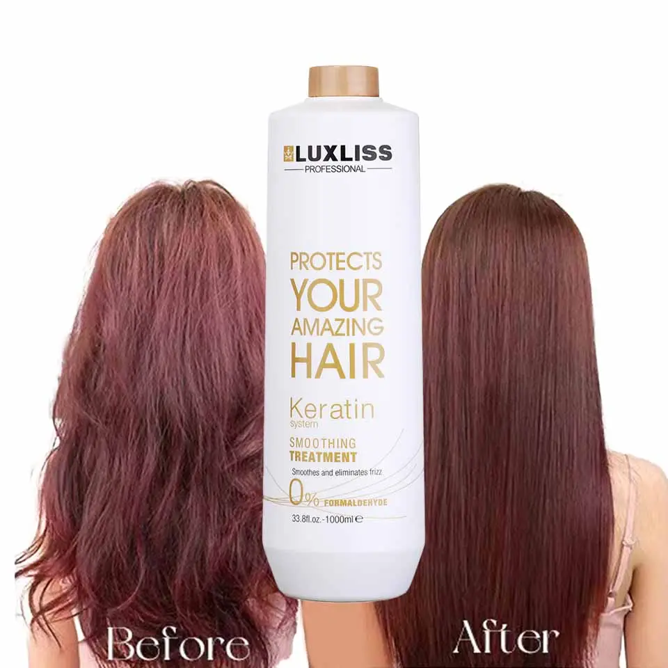 Luxliss 2023 Terlaris Grosir Bebas Formaldehida Pelurus Halus Nanoplastia Perawatan Rambut Keratin Brasil untuk Salon