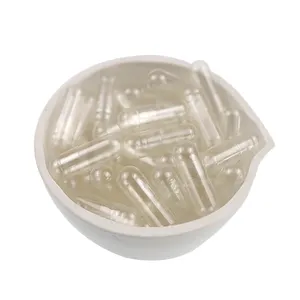 Cápsulas de gelatina dura de gel vacías tamaño cero 0, cápsulas veganas tamaño 000 00 1 2 3 4 color transparente