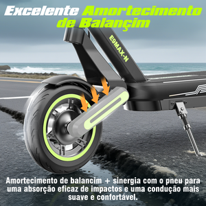 สกู๊ตเตอร์ไฟฟ้าพับได้ Brazil Stock E9MAX-n กำ<span class=keywords><strong>ลัง</strong></span>ไฟ 650 วัตต์ แบตเตอรี่ลิเธียม 15 แอมป์ชั่วโมง ความเร็ว 32 กม./ชม. ระยะทางวิ่ง 40 กม. ล้อขนาด <span class=keywords><strong>10</strong></span> นิ้ว รองรับน้ำหนักได้ 120 กก. - Product Image 5