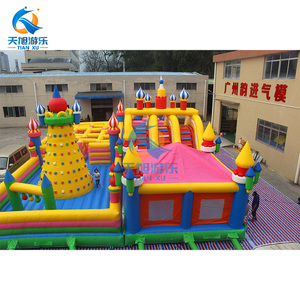 Château gonflable géant Tianxu pour l'extérieur, 300 m², qualité commerciale, en PVC, parc d'attractions, aire de jeux, parcours d'obstacles - Product Image 4