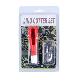 Ensemble de coupe de <span class=keywords><strong>Lino</strong></span>, Logo personnalisé, tampons en caoutchouc, outils de sculpture, coupe de linoléum, 5 fournitures d'art assorties - Product Image 4