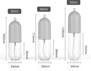 30ml 40ml 50ml Capsule Shape <b>Spray</b> <b>Bottle</b> with Lanyard Portable Fine Mist Travel Atomizer for <b>Perfume</b> Toner - Product Image 6