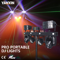 Sistema de Iluminación LED de Alta Luminosidad con Cabezal Móvil, Control RGBW y DMX512 para DJ, Bares, Discotecas y Actuaciones en Vivo