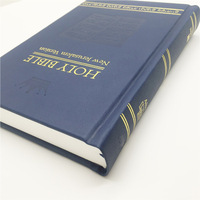 Impression de livres de la Bible personnalisés à couverture rigide, fabrication directe en usine, reliure à point de croix, reliure Smyth, carton durable, papier offset