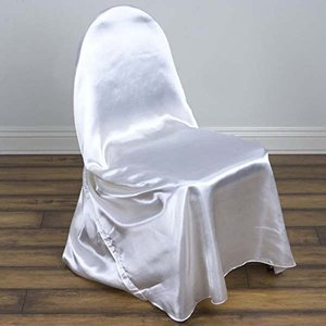Silky Satin Universal <strong>Chair</strong> <strong>Covers</strong> Fits All Type Of <strong>Chairs</strong> Event Dinning Slipcover For Wedding Party Banquet - Product Image 2
