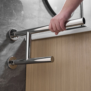 Barres d'appui en acier inoxydable AM 705 finition miroir pour salle de bain, toilettes et couloir - Product Image 2