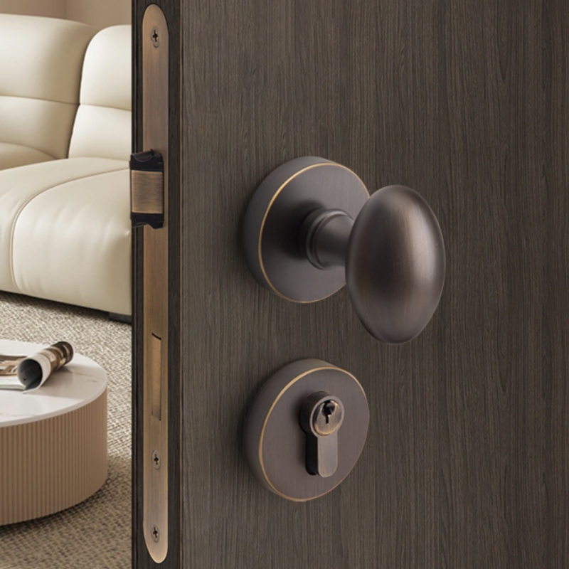 Coffee bronze-Mechanical lock body