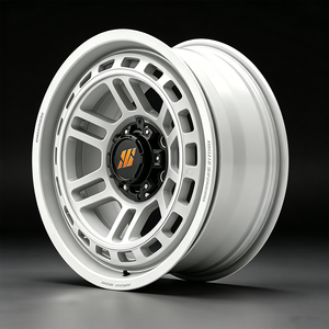 Jantes tout-terrain personnalisées en alliage Beadlock blanches de 15 à 20 pouces 6x139.7 pour Jeep Wrangler Toyota Tacoma Hilux LC200 Ford F150 - Product Image 1