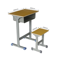 Ensemble de mobilier scolaire moderne et réglable Shanfeng, bureau et chaise pour étudiants en contreplaqué durable avec boîte à livres pour salle de classe et chambre