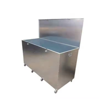 Bac d'alimentation de cheval galvanisé robuste Fabrication de tôle à 3 compartiments Assemblé Stockage d'aliments pour animaux en paquet plat
