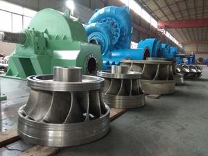 مولد طاقة مائية بعجلة طيارة 1100 كيلوواط، توربين فرانسيس أفقي وعمودي، 100 كيلوواط-20 ميجاواط، 50 هرتز/60 هرتز - Product Image 5