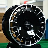 Jantes forgées HTOR 20-24 pouces 5X112 5X114.3 5X120 Noir brillant à lèvre usinée, design intégral, personnalisées pour SUV et voitures de luxe GLE