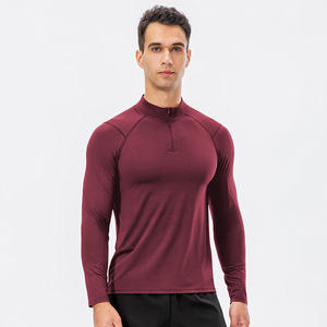 GZYEL-11516 <span class=keywords><strong>de</strong></span> manga larga para <span class=keywords><strong>hombre</strong></span>, ropa deportiva <span class=keywords><strong>de</strong></span> alta calidad para fitness, gimnasio, sin costuras, color sólido, para correr - Product Image 2