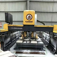 Máquina de Perfilado de Piedra CNC Totalmente Automática Kunheng, Sin Necesidad de Base, Equipo de Corte y Moldeado de Granito y Mármol en una Sola Pasada